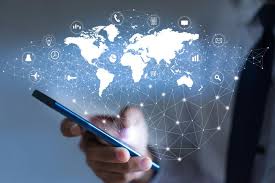 picture of smartphone and the globe